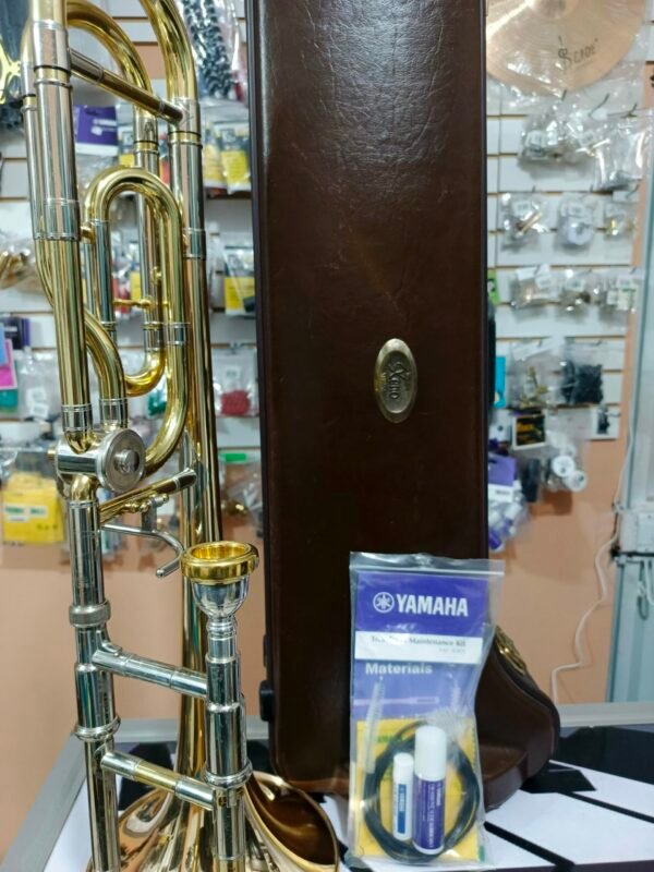 Trombon profesional usado Yamaha Xeno YSL-882UG Made in Japan - Imagen 9