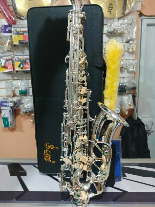 Saxofón alto Eb nuevo Slade designed USA plateado - Imagen 8