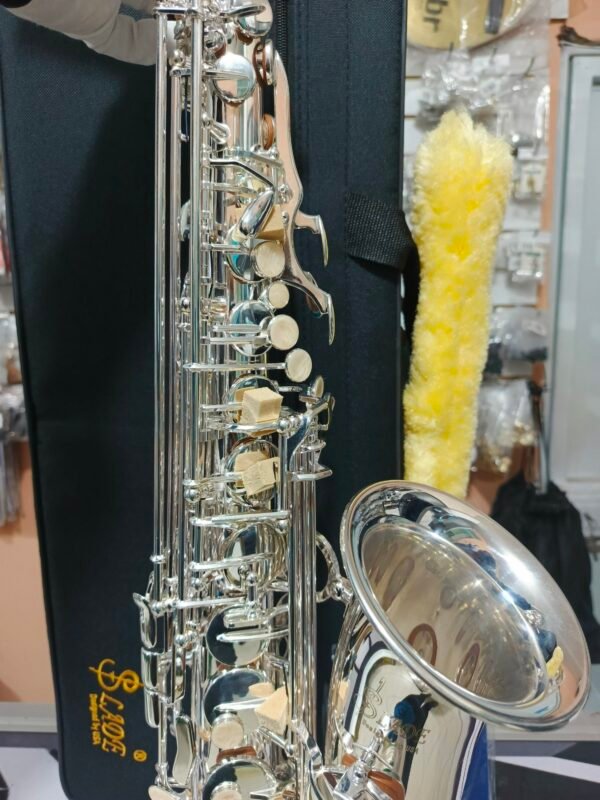 Saxofón alto Eb nuevo Slade designed USA plateado - Imagen 6