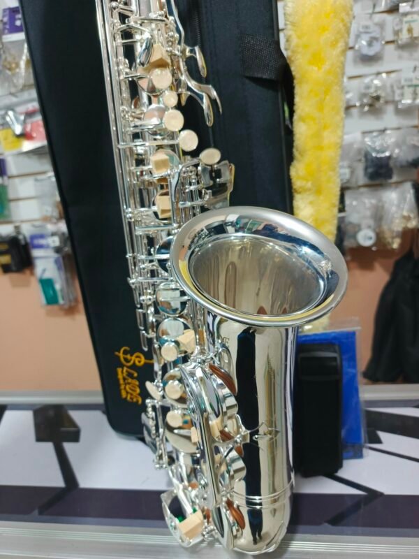 Saxofón alto Eb nuevo Slade designed USA plateado - Imagen 13