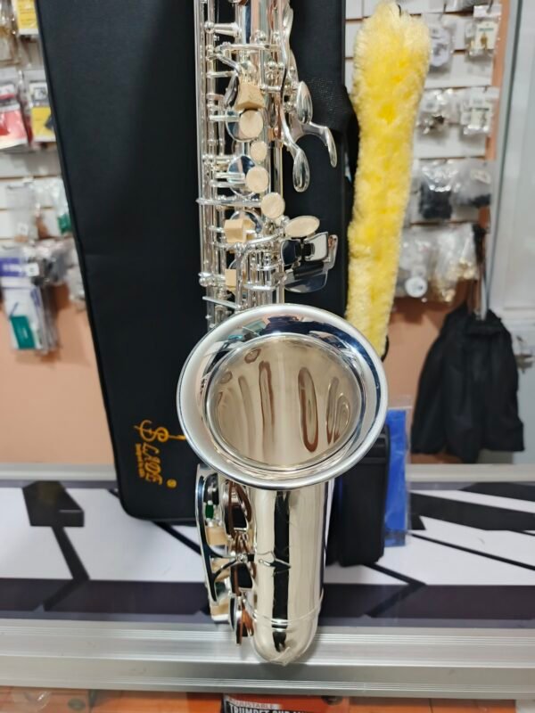 Saxofón alto Eb nuevo Slade designed USA plateado - Imagen 2