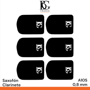Plancha de 6 protectores de boquilla Bg A10S 0.8mm para  clarinete saxofón saxofon