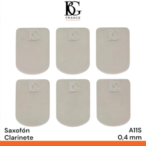Plancha de protectores de boquilla Bg A11S 0.4mm para clarinete saxofon