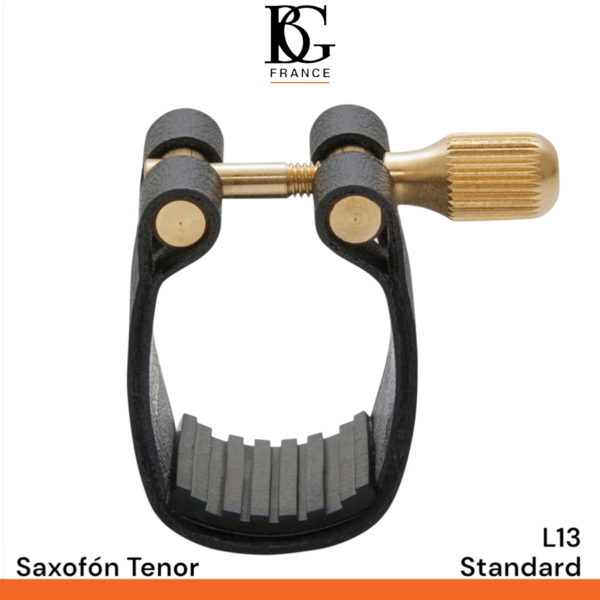 Abrazadera Bg Standard  L13 para saxofón tenor - Imagen 2