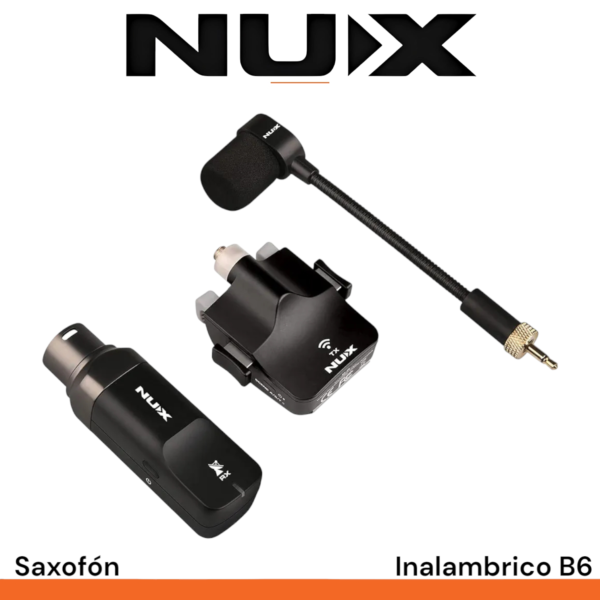 Microfono inalambrico Nux B6 con receptor para saxofon - Imagen 4