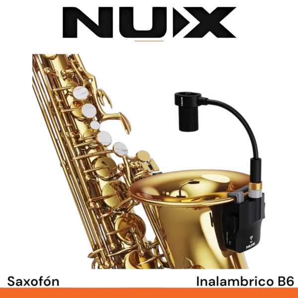Microfono inalambrico Nux B6 con receptor para saxofon - Imagen 6