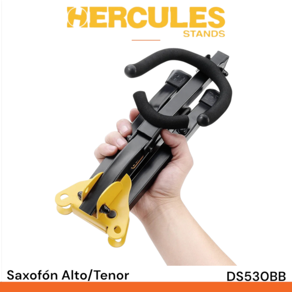 Soporte Hercules DS530BB para saxofón alto tenor - Imagen 7