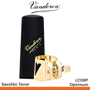 Abrazadera Vandoren Optimum LC08P para saxofón tenor