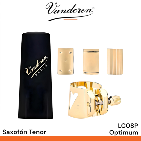 Abrazadera Vandoren Optimum LC08P para saxofón tenor - Imagen 2