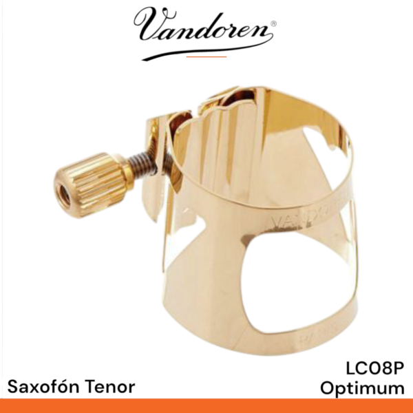 Abrazadera Vandoren Optimum LC08P para saxofón tenor - Imagen 4
