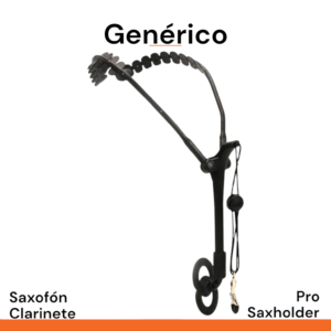 Arnes saxholder Pro generico con gancho dorado para clarinete saxofón