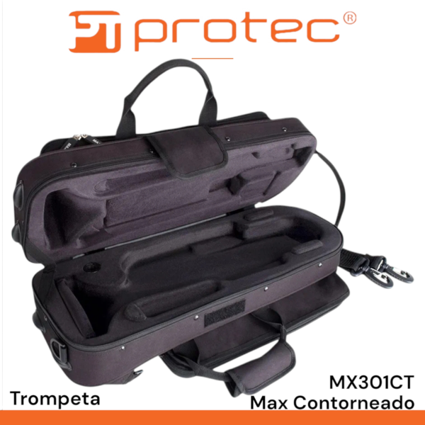 Estuche Potec Max Contorneado MX301CT para trompeta - Imagen 6