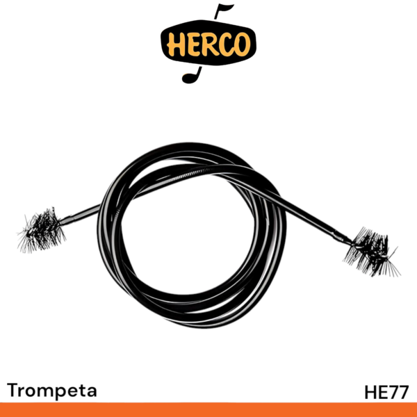 Cepillo flexible Herco HE77 para limpieza de trompeta - Imagen 2