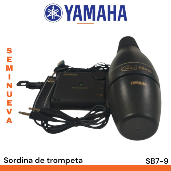 Sordina de trompeta Yamaha SB7-9 silent brass - Imagen 3