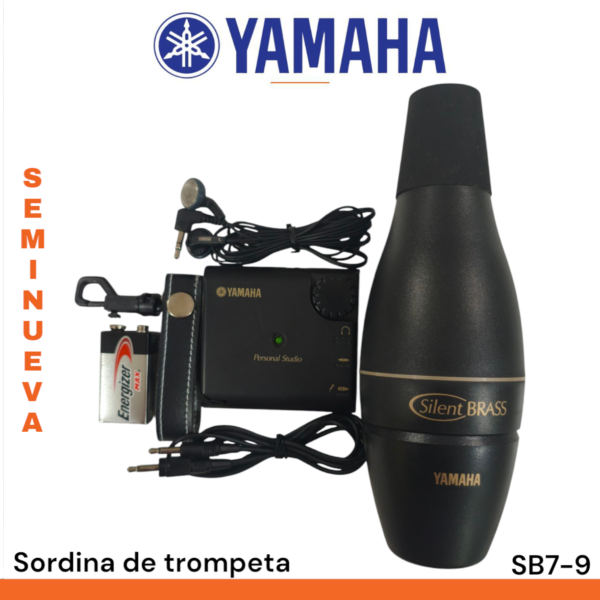 Sordina de trompeta Yamaha SB7-9 silent brass - Imagen 5