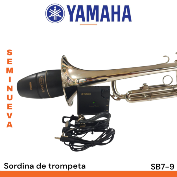 Sordina de trompeta Yamaha SB7-9 silent brass - Imagen 2
