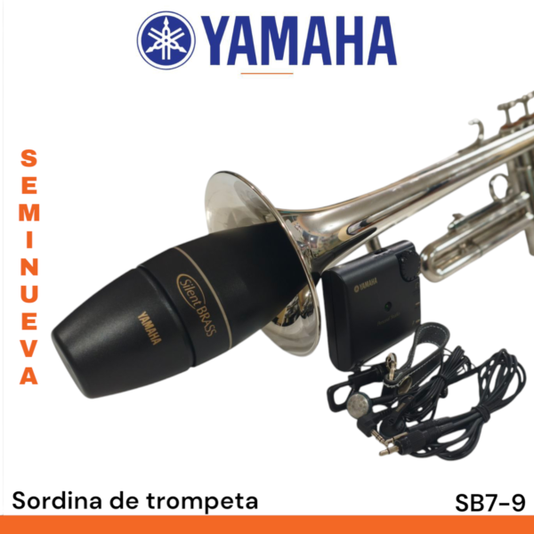 Sordina de trompeta Yamaha SB7-9 silent brass - Imagen 6