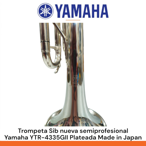Trompeta Sib nueva semiprofesional Yamaha YTR-4335GII plateada Made in Japan - Imagen 10