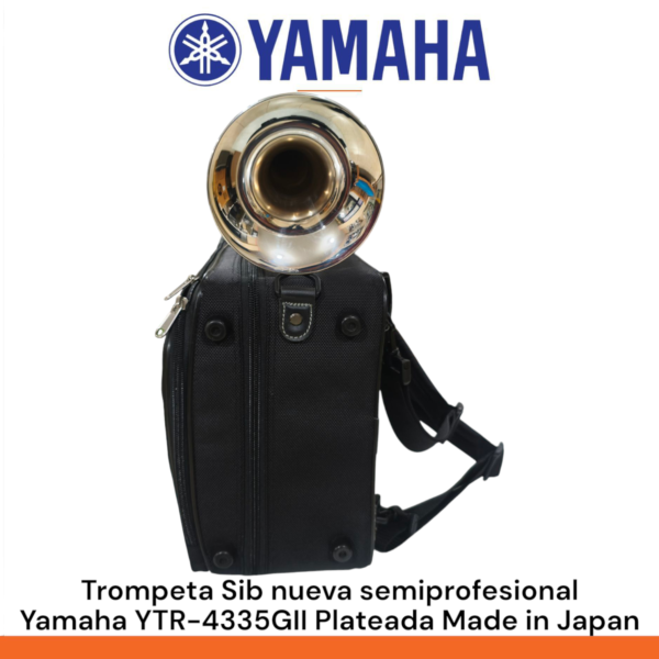 Trompeta Sib nueva semiprofesional Yamaha YTR-4335GII plateada Made in Japan - Imagen 2