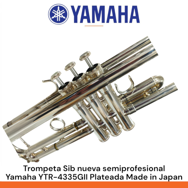 Trompeta Sib nueva semiprofesional Yamaha YTR-4335GII plateada Made in Japan - Imagen 11