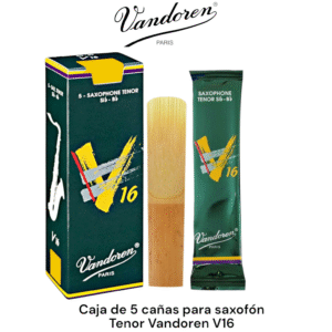 Caja de 5 cañas para saxofón tenor Vandoren V16