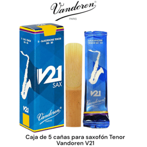 Caja de 5 cañas para saxofón tenor Vandoren V21