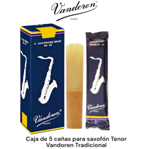 Caja de 5 cañas para saxofón tenor Vandoren Tradicional